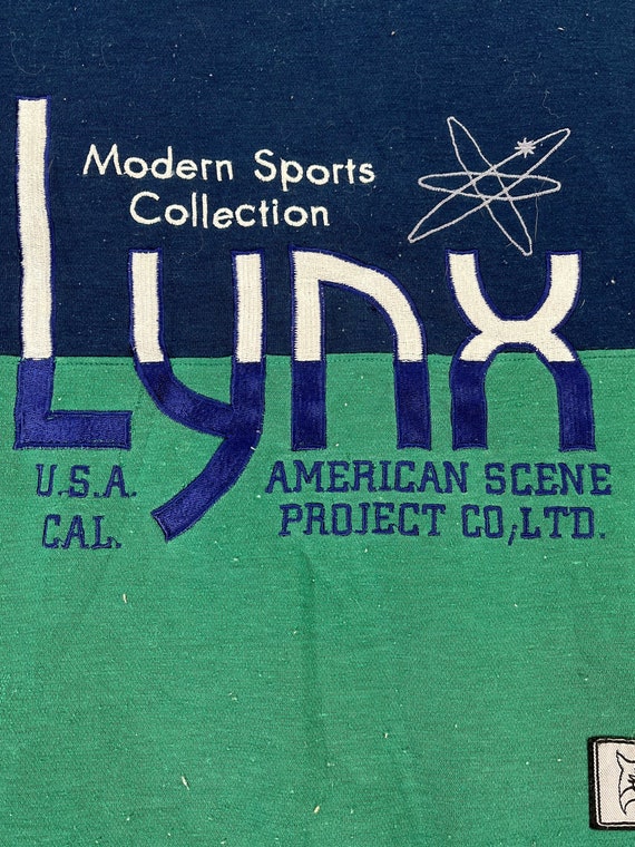 Vintage 90s Lynx California  Sweatshirt Lynx Crew… - image 3