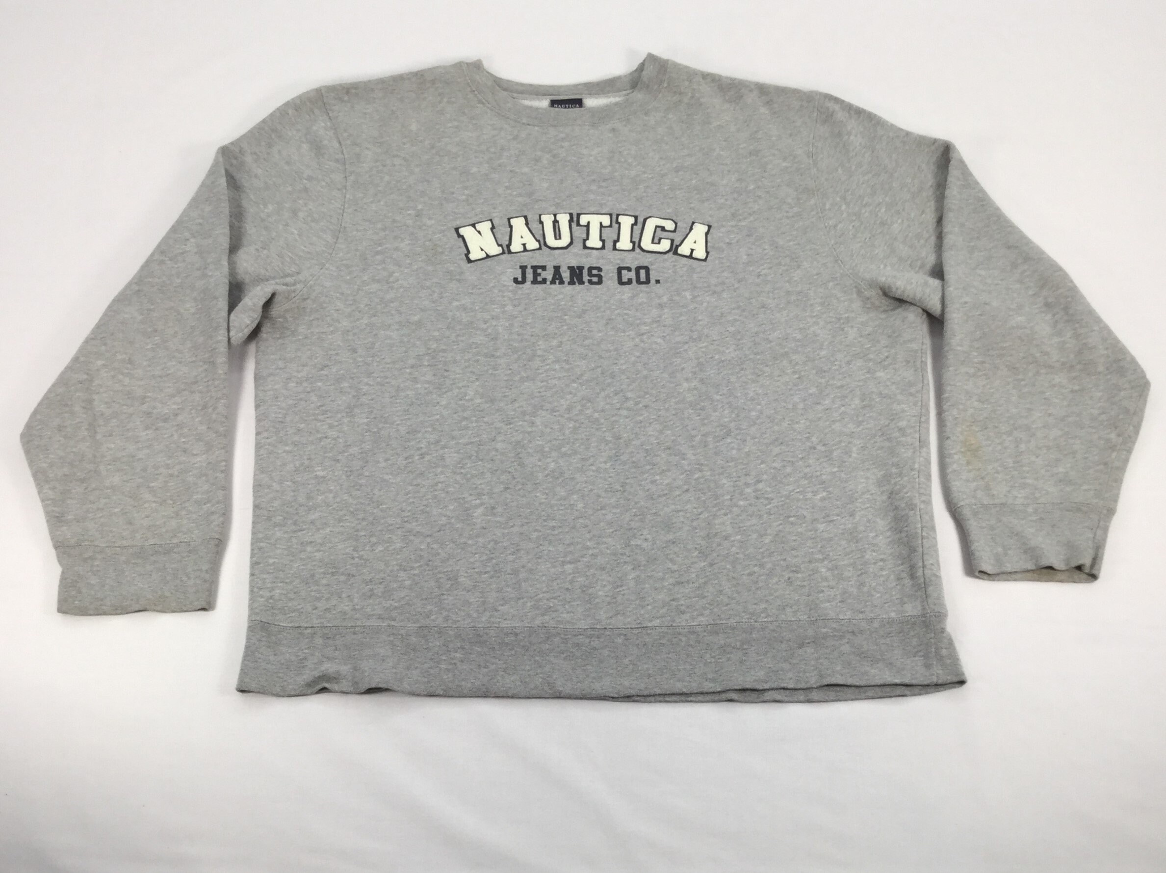 Vintage Nautica Jeans Sweatshirt: Gray Cotton Crewneck (XL) - Etsy