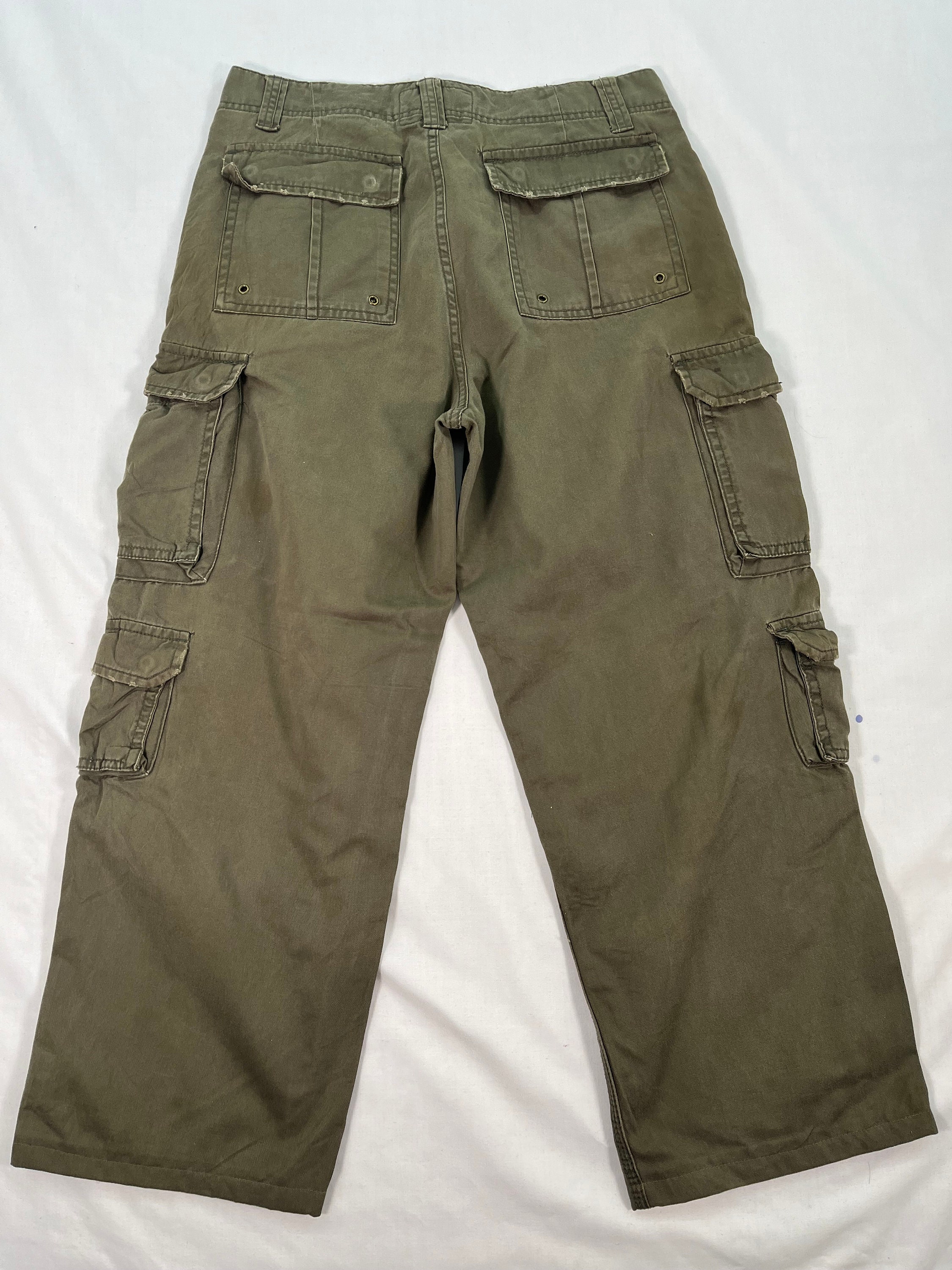 No Boundaries Cargo Pants Military Green Cargo Multi Pocket Pants