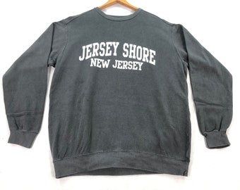 Vintage JERSEY SHORE New Jersey Sweatshirt New Jersey Crewneck Jersey Shore State Pullover Sweater Gifts Merch Unisex Size L