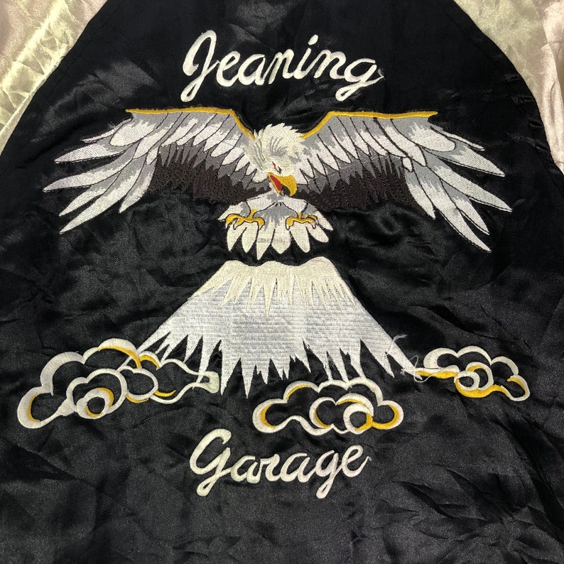 Broderie japonaise vintage Eagle Mountain Varsity Kids Jacket Sukajan Jacket Kids Japan Souvenir Jacket Art Streetwear Cadeaux Rétro image 4