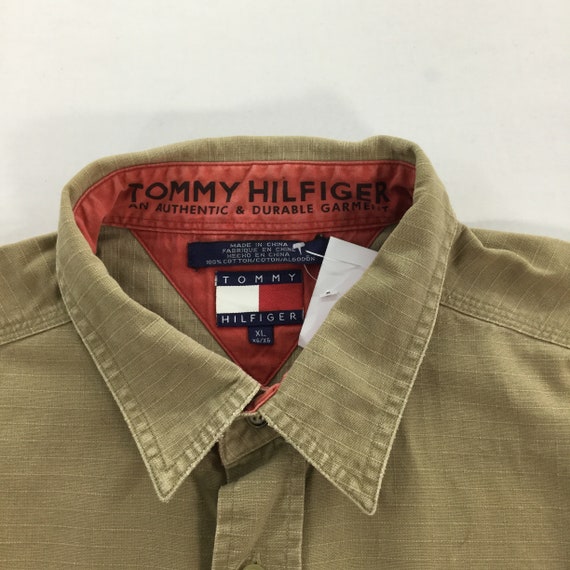 Vintage Tommy Hilfiger Shirt, Tommy Hilfiger Work… - image 3