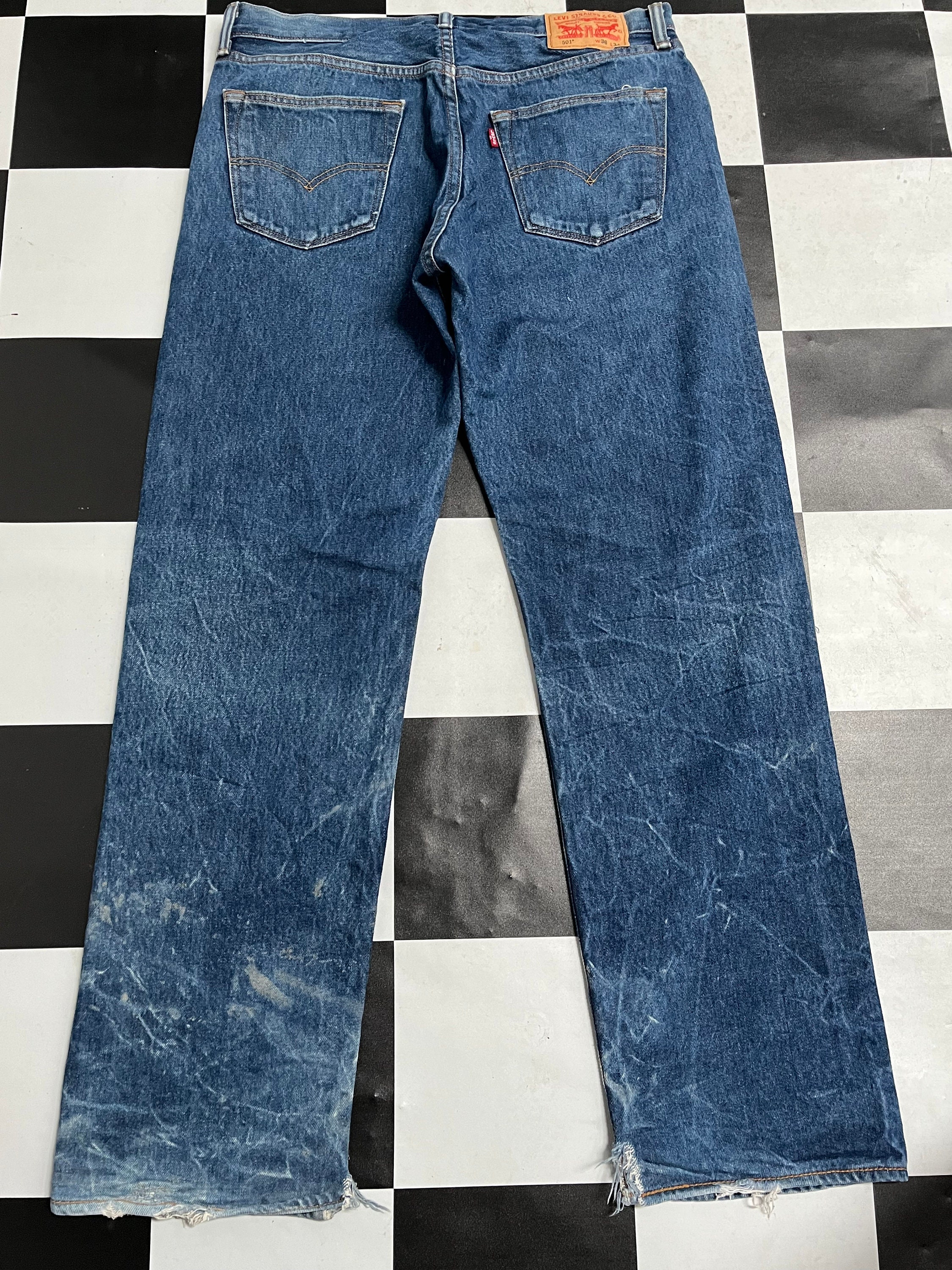 Vintage Levis 501 Blue Jeansmens Jeans Blue Wash Straight - Etsy