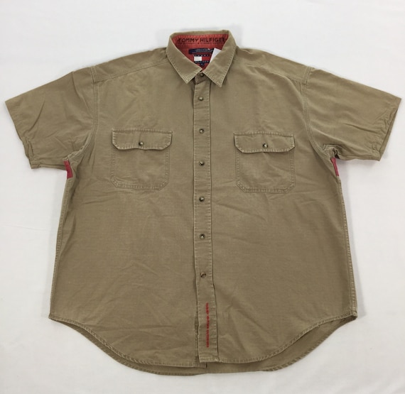 Vintage Tommy Hilfiger Shirt, Tommy Hilfiger Work… - image 2