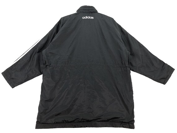 Vintage Adidas Windbreaker Jacket, Adidas Black Embroidered Logo