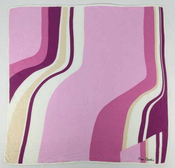 Vintage Pierre Cardin Multicolor Handkerchief  Ne… - image 1