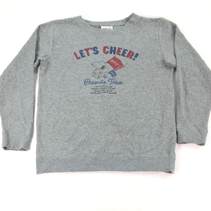 Vintage PEANUTS SNOOPY Women  Sweatshirt, Snoopy Crewneck , Snoopy Pullover Sweater, Cartoon Sweatshirt, Grey Colour , Small size