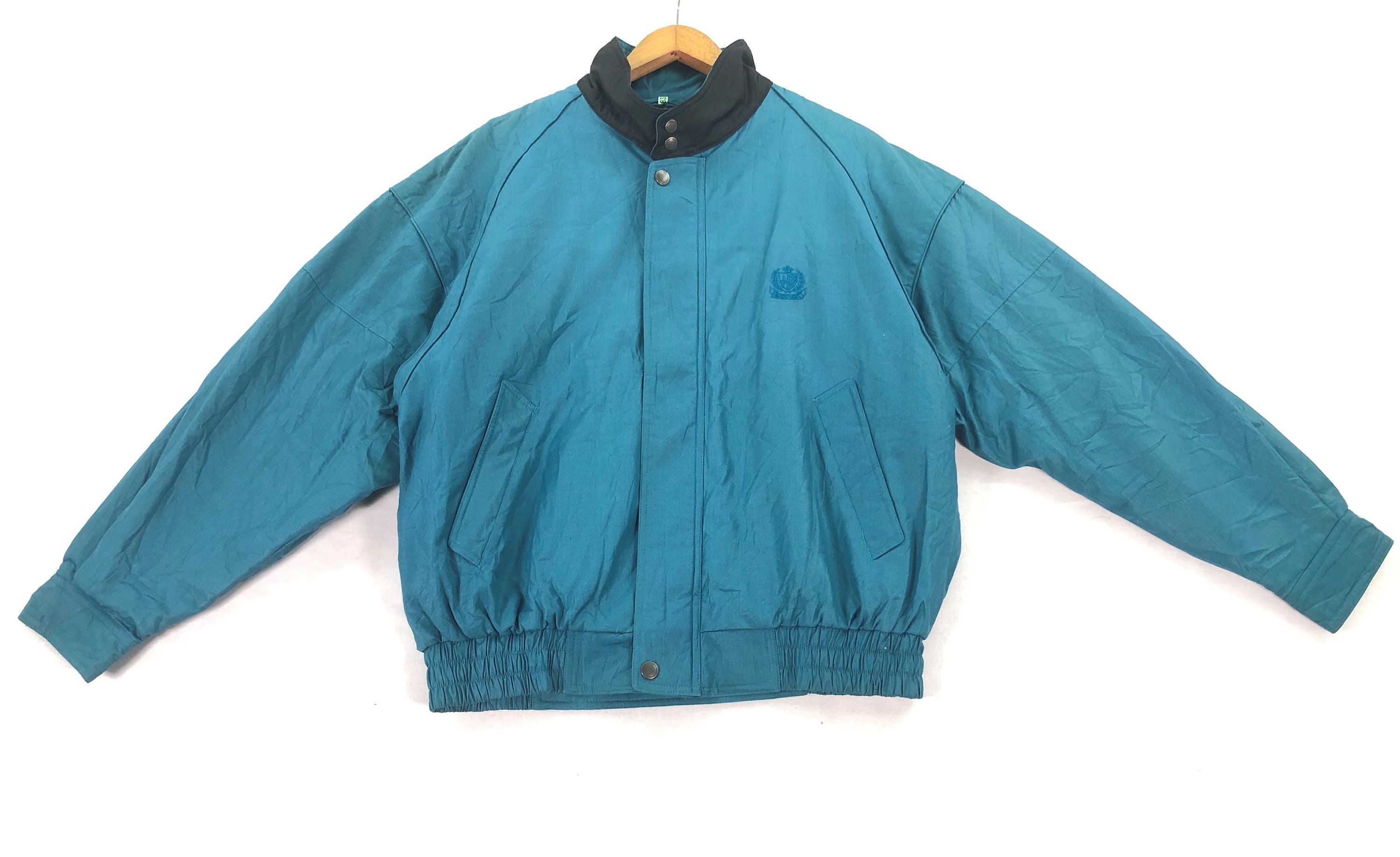 ジャケット・アウター 60s 70s USA fade blue harrington jacket Vintage 60s 70s Derby Jacket Sports USA Size L Large Baby