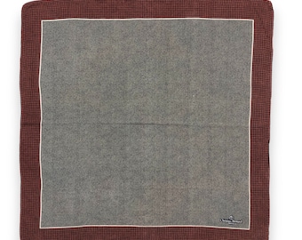 Vintage Christian Bernard Paris Handkerchief: Silk Cotton Pocket Square