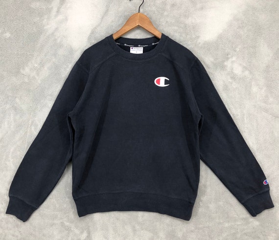 Champion Sweatshirt Champion Crewneck Champion Blue Pullover Sweater Sports Streetwear Champion Logo Unisex Size M Etsy