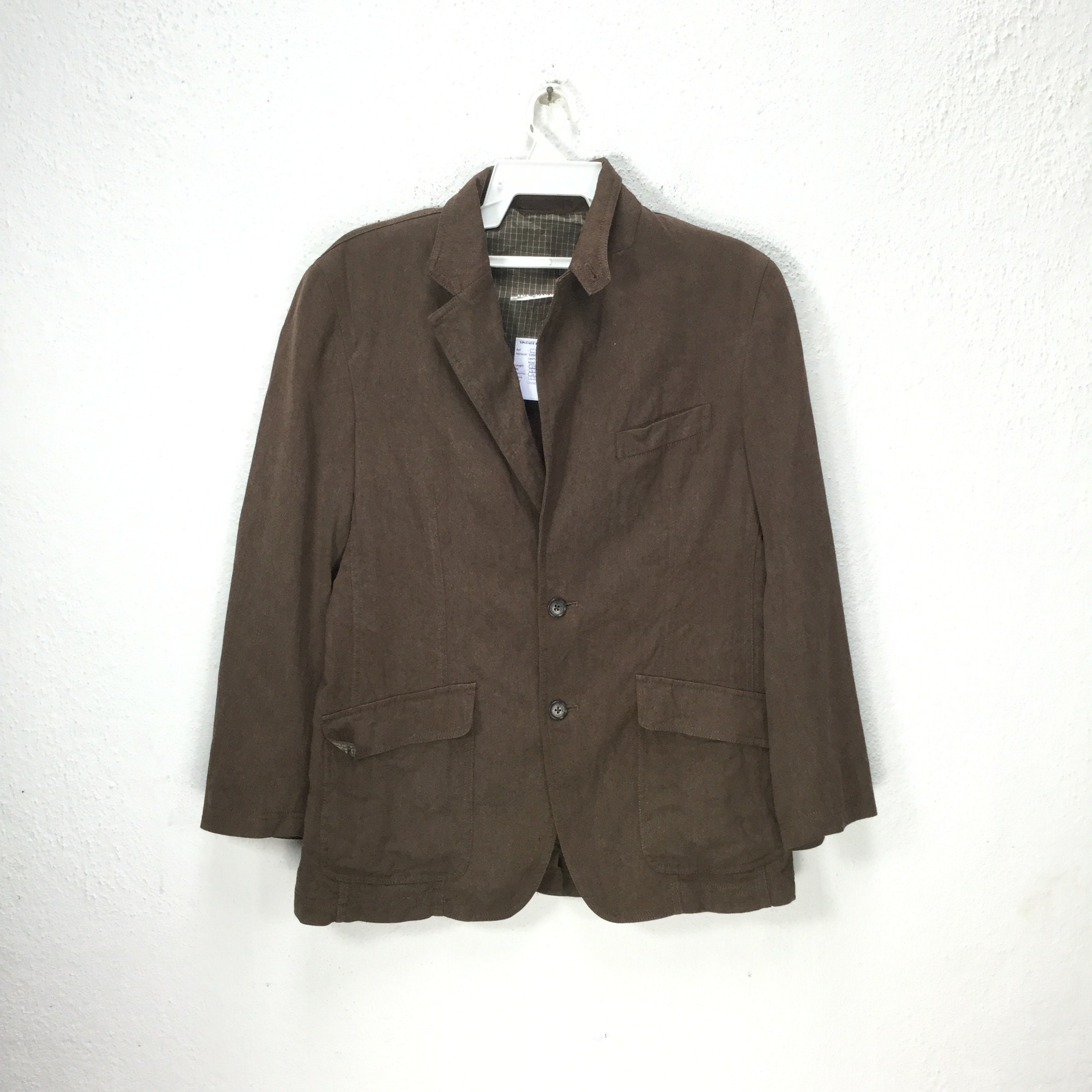 Vintage 90s KANSAI YAMAMOTO SISSY Brown Coat Blazer Medium Men 