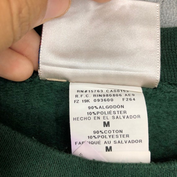 Vintage Hanes Plain Green Sweatshirt Blank Green Crewneck Hanes