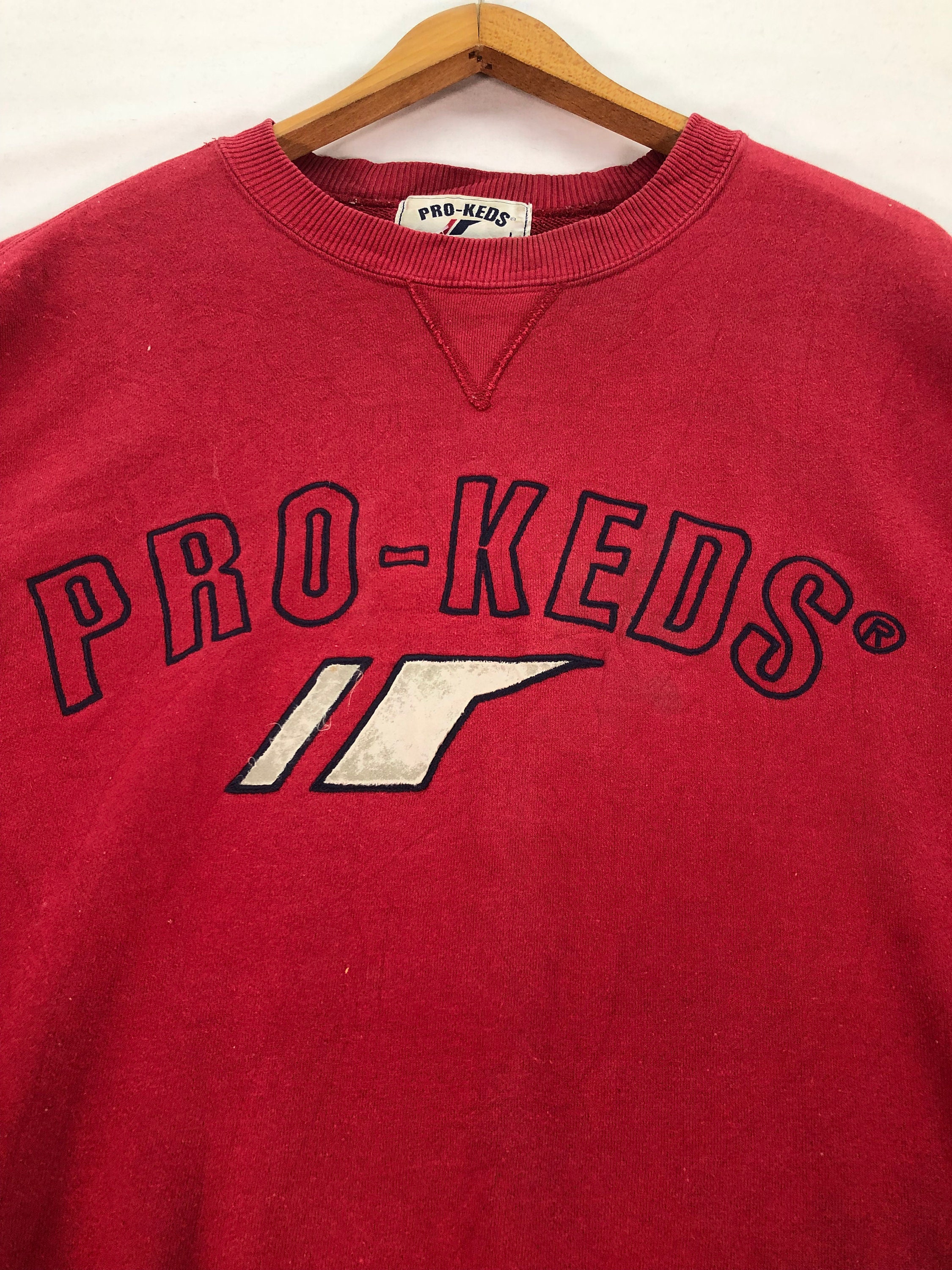 [ KEDS] ★BASIC LOGO SWEATSHIRT Vintage PRO KEDS Sweatshirt Pro Keds Crewneck Pro Keds