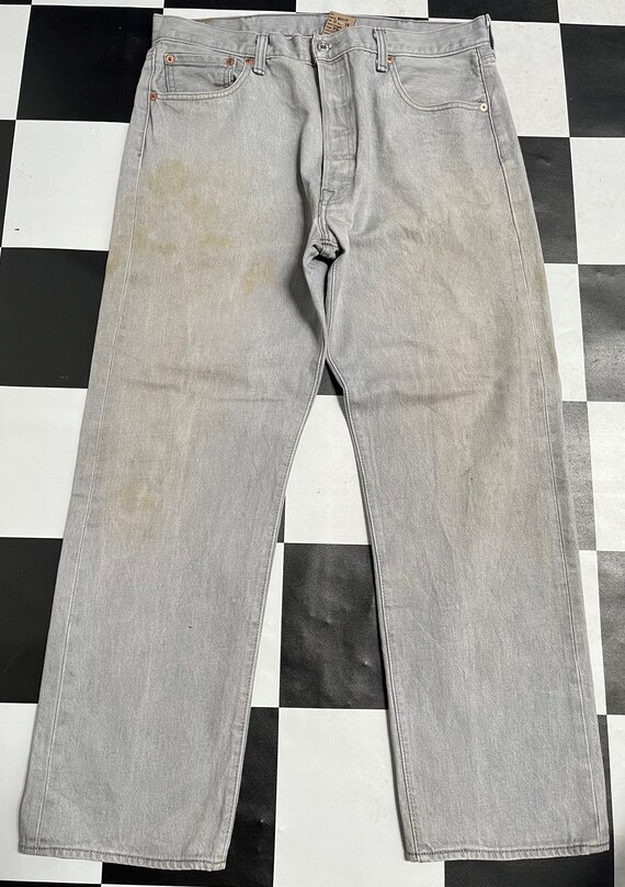Vintage Levis 501 XX Grey Jeans Light Wash Jeans Men - Etsy