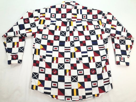 Vintage Chaps Ralph Lauren Checkered Flag Button Shirt Rl
