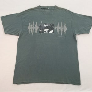 Vintage 90s Kurt Cobain Nirvana Alternative Rock Grunge Band T-Shirt 90s Band Photo Tee Size XL