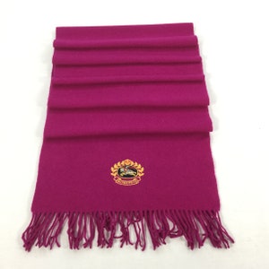 epine é embroidery logo wool muffler é embroidery logo wool muffler blue | épine