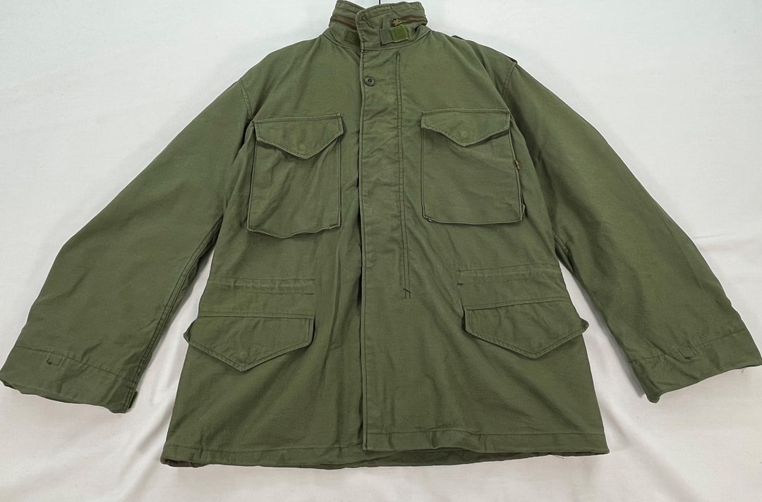 Veste de campagne vintage Alpha Industries M65 homme moyen armée