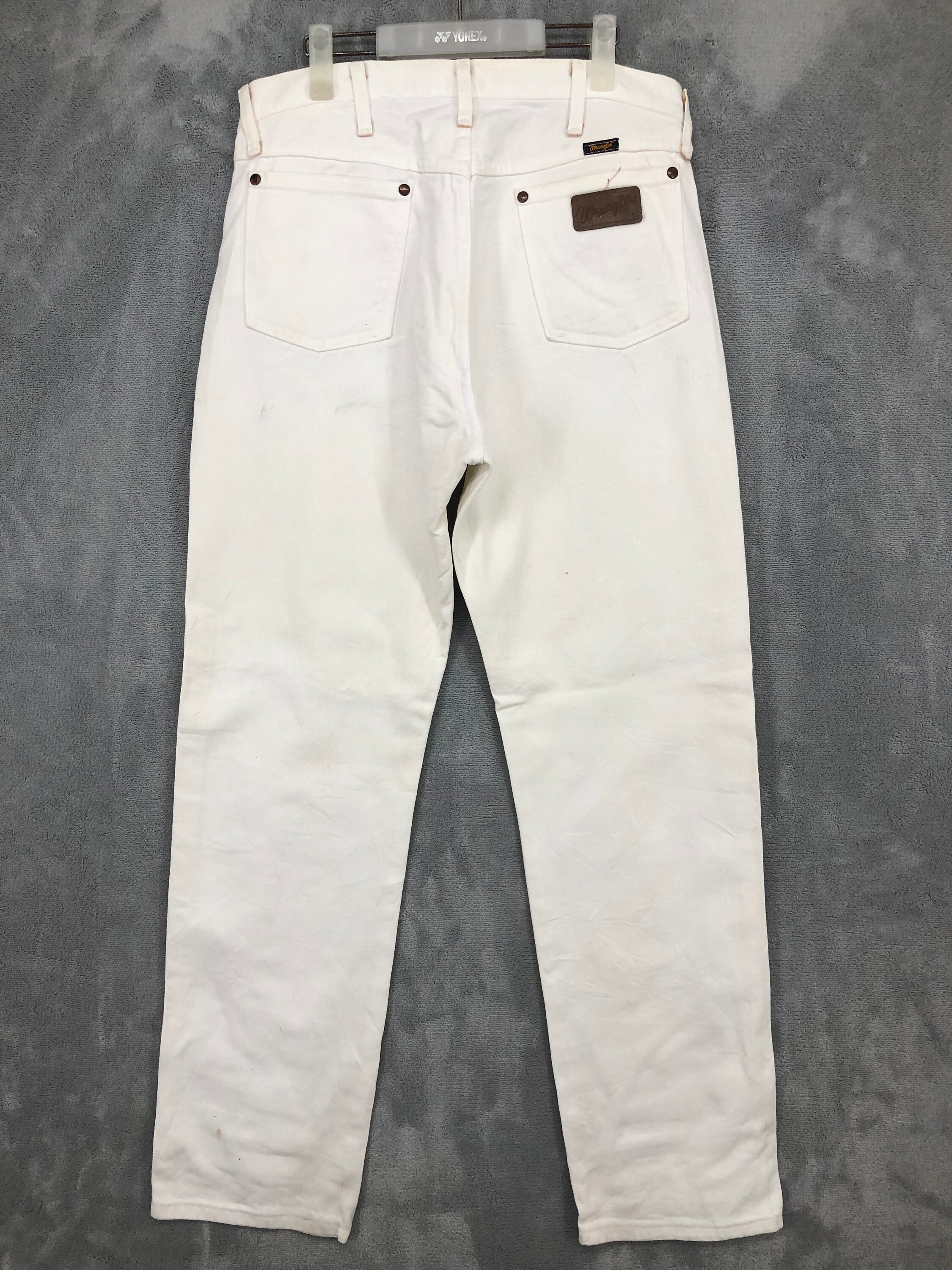 Vintage Wrangler White Jeans Wrangler Denim Jeans Men Retro