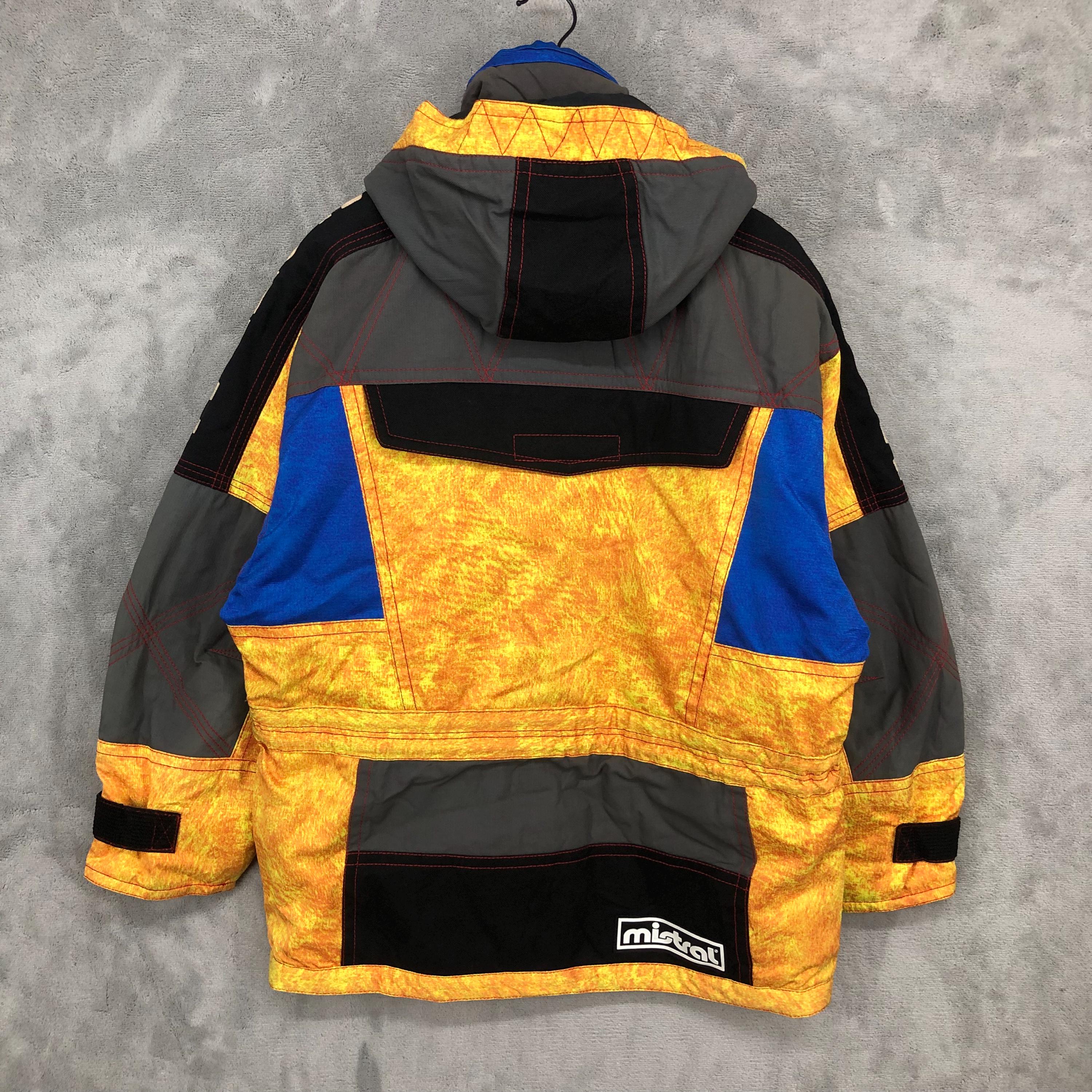 Vintage Mistral Multicolor Jacket, Winter, Ski Wear, Snowboarding