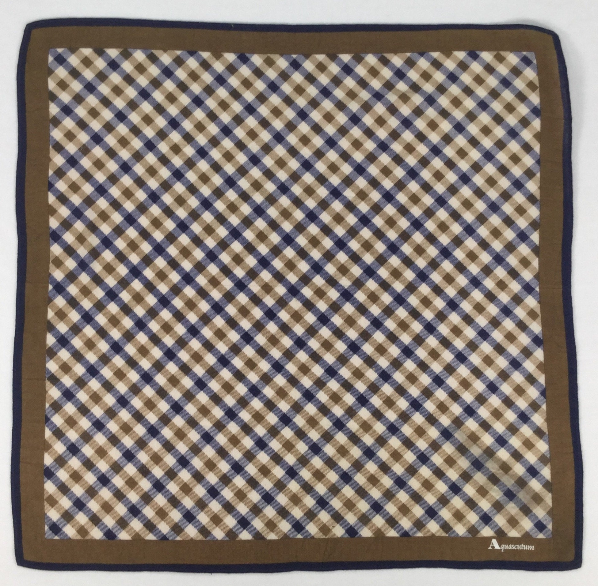 Vintage Aquascutum Checkered Handkerchief Neckerchief Vintage Aquascutum Checkered Handkerchief Neckerchief