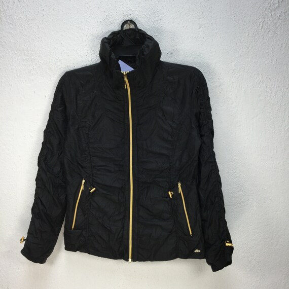Ellesse Women Jacket, Ellesse Windbreaker , Sports Jacket,Ellesse Black Jacket, Women Medium Size