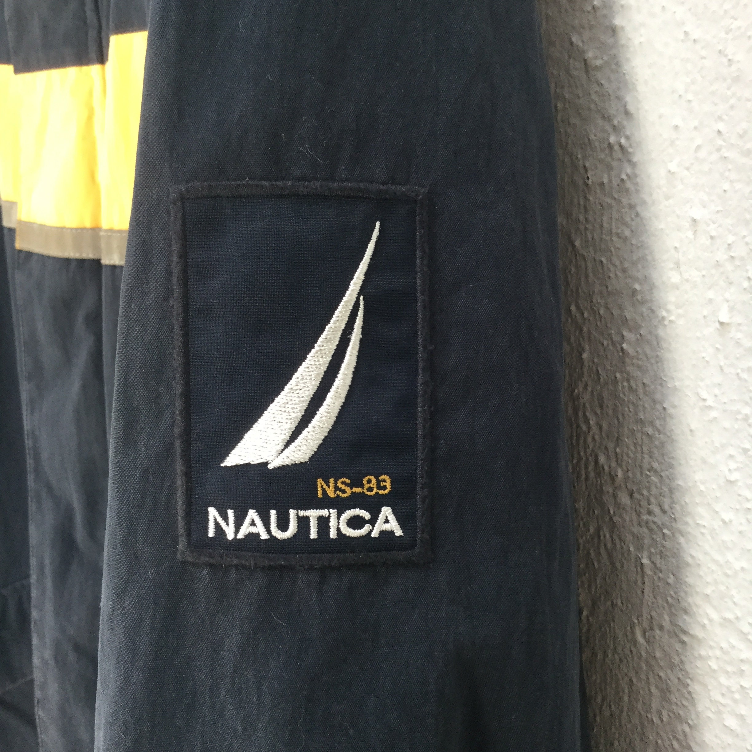 Vintage NAUTICA NS-83 Blue Jacket Fleece Lining Men Women Jacket