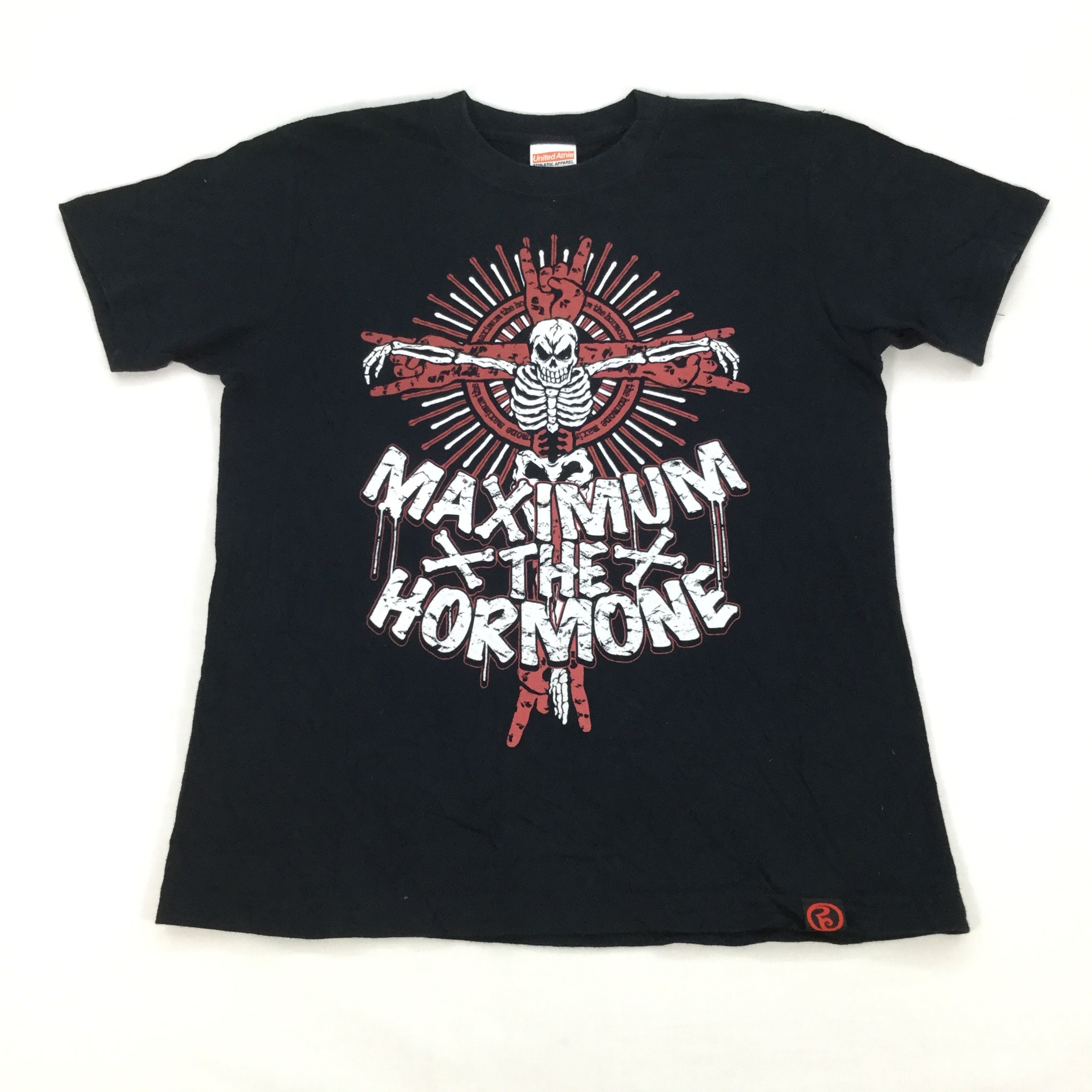 MAXIMUM THE HORMONE　観音ワークシャツ　BLK MAXIMUM THE HORMONE Japanese Heavy Metal Rock Band T-shirts
