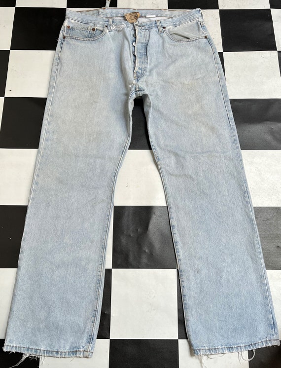 Vintage Levis 501 Light Wash Jeans Levis Light Blue Ripped - Etsy Canada