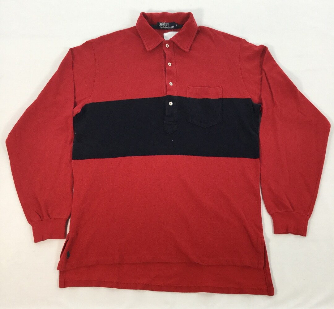 Vintage Ralph Lauren blue striped long sleeve top