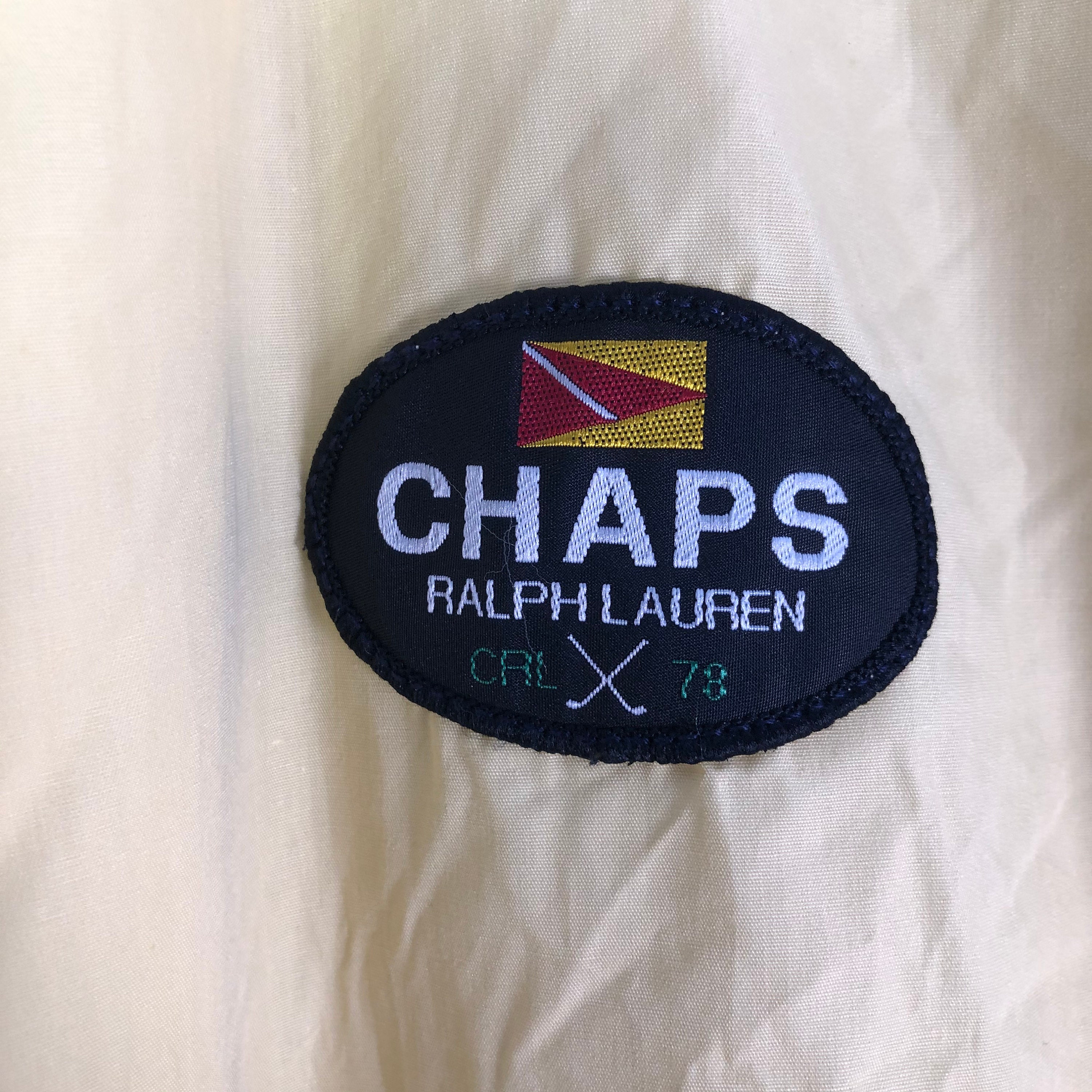 Vintage Chaps Ralph Lauren CRL 78 Jacket Chaps Patches