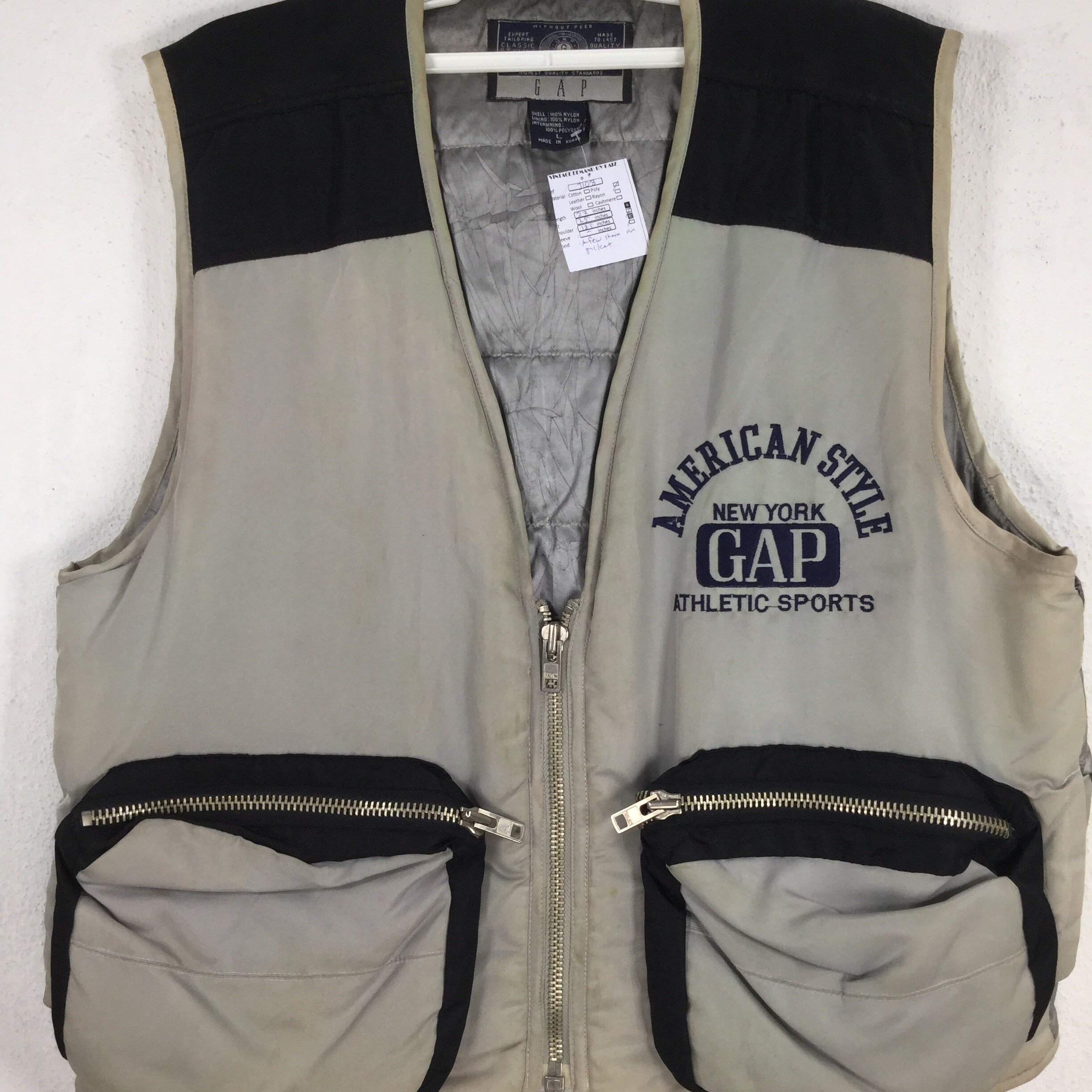 Vintage GAP Down Vest Gap Puffer Vest Hybrid Vest Jacket Outdoor