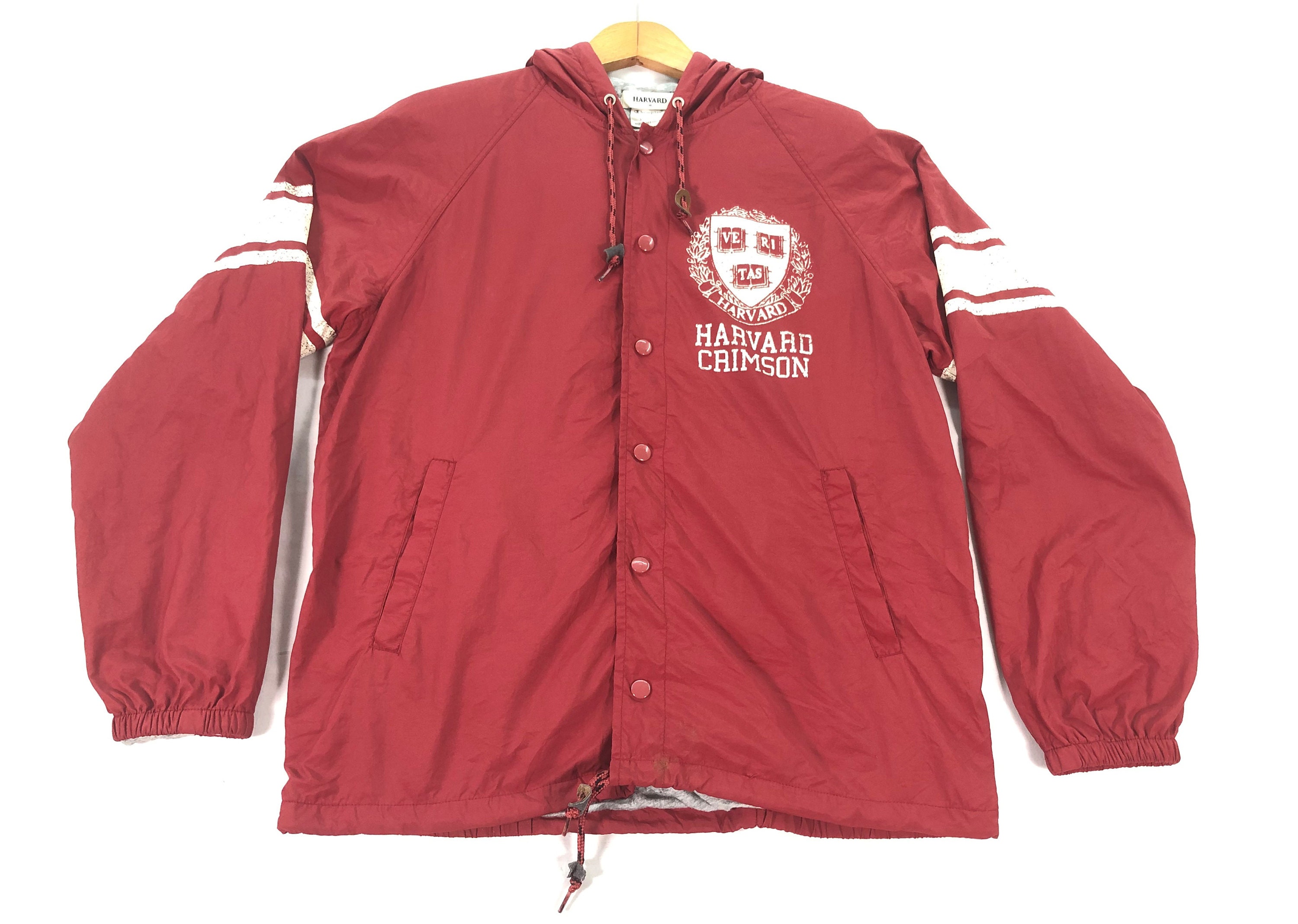 Vintage Harvard Crimson Veritas Champion Windbreaker Jacket
