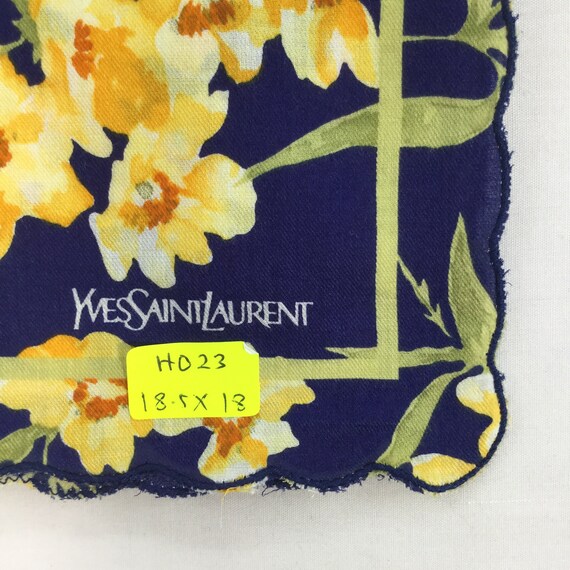 Ysl Vintage Handkerchief Yves saint laurent Silk … - image 4