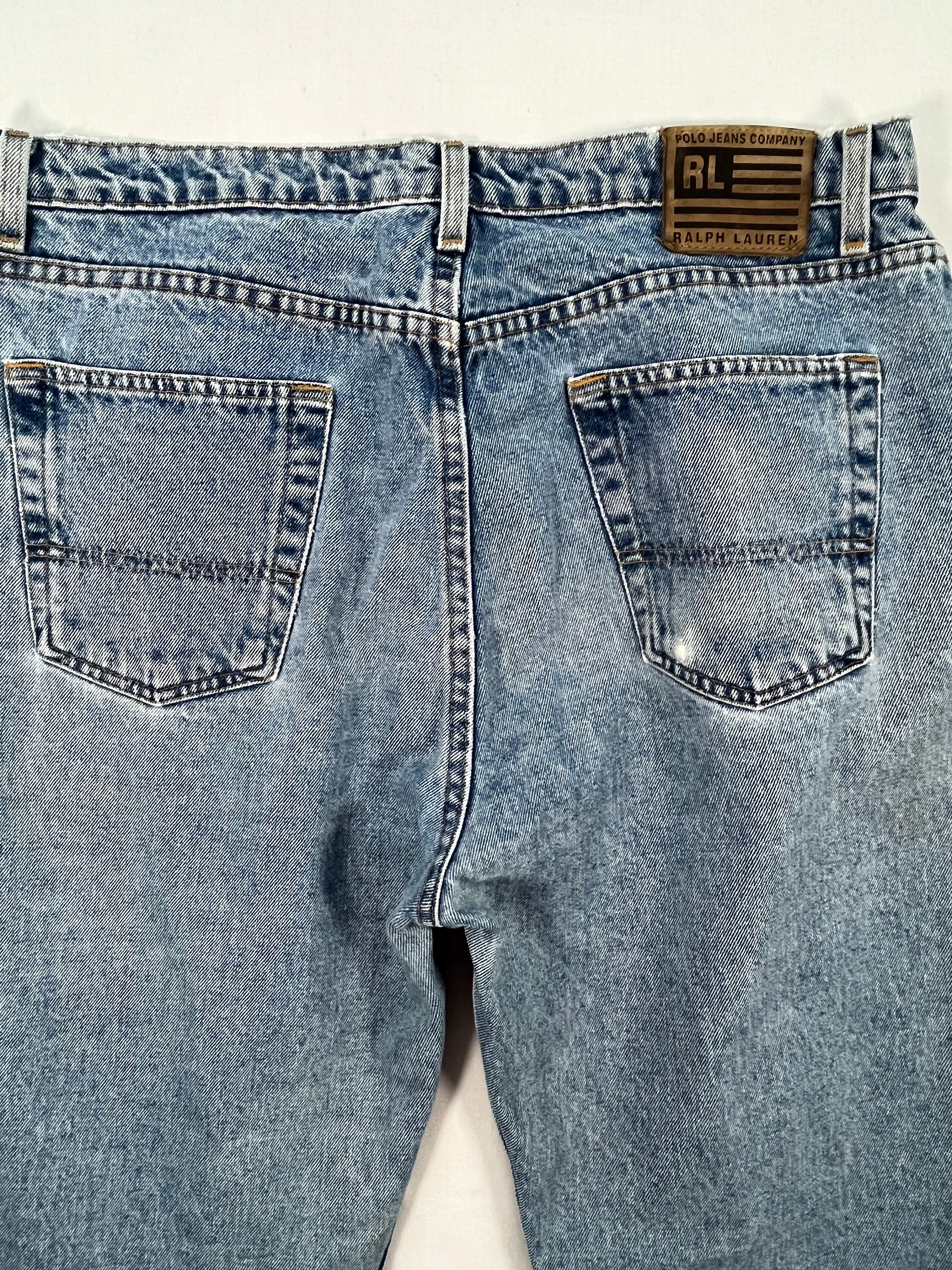 Vintage Polo Ralph Lauren Jeans: Faded Blue Denim, Classic Fit