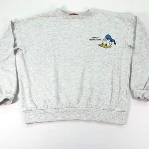 Disney DONALD DUCK Women Sweatshirt, Disney Crewneck , Donald Duck Pullover Sweater, Cartoon, Medium size