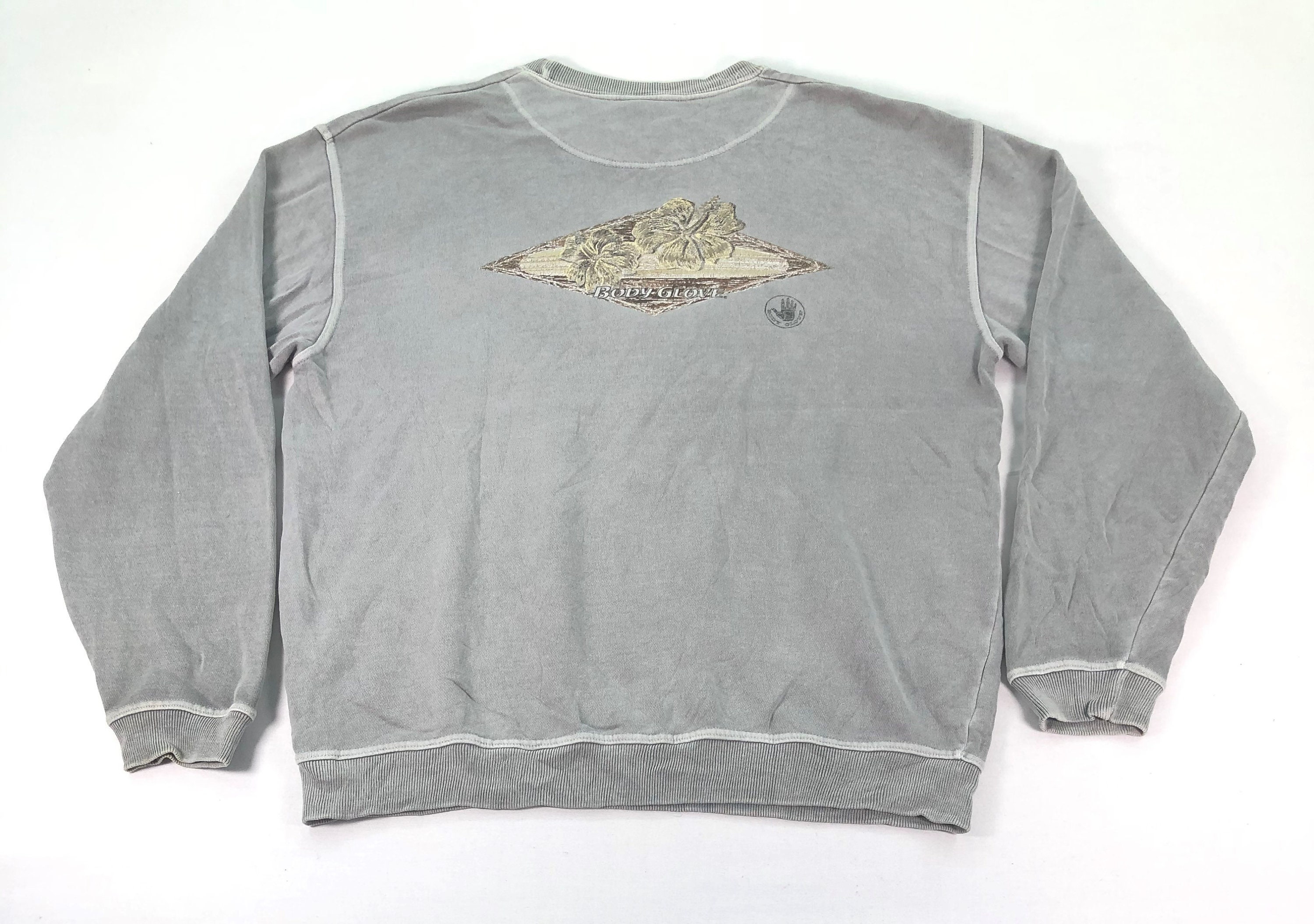 Vintage 90s BODY GLOVE Sweatshirt Body Glove Crewneck Surf Pullover Sweater Surfing Clothing Hibiscus Flower Logo Unisex Large Size Etsy Ireland