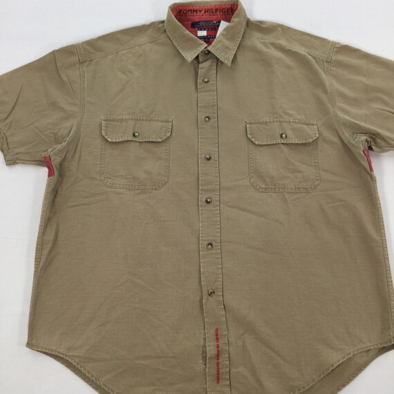 Vintage Tommy Hilfiger Shirt, Tommy Hilfiger Work… - image 4