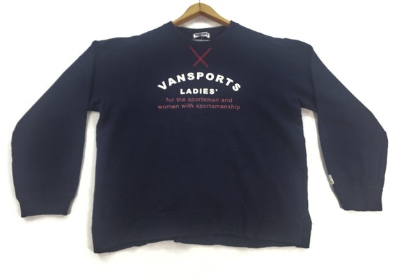 Vintage Vansports Ladies Sweatshirt Vans Crewneck Vansports