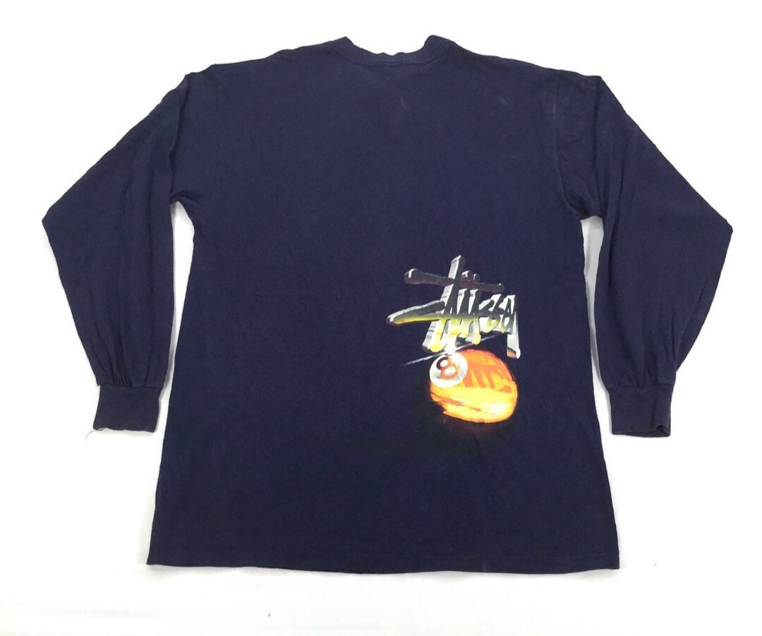 Vintage 90s STUSSY EIGHT BALL T Shirt Stussy Long Sleeve - Etsy Vintage 90s STUSSY EIGHT BALL T Shirt Stussy Long Sleeve - Etsy