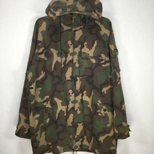 Woodland Camouflage Mr. Bogey Giacca Outdoor Militare Esercito Verde Camo Cerniera Cotone Uomo Donna Taglia L