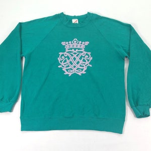 Vintage 80s Pop Art Crewneck Sweatshirt: Jerzees Made in USA