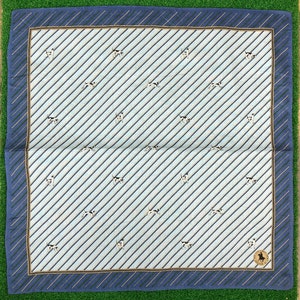 Fazzoletto con stampa di cani Vintage Polo Club: fazzoletto da collo in seta/cotone