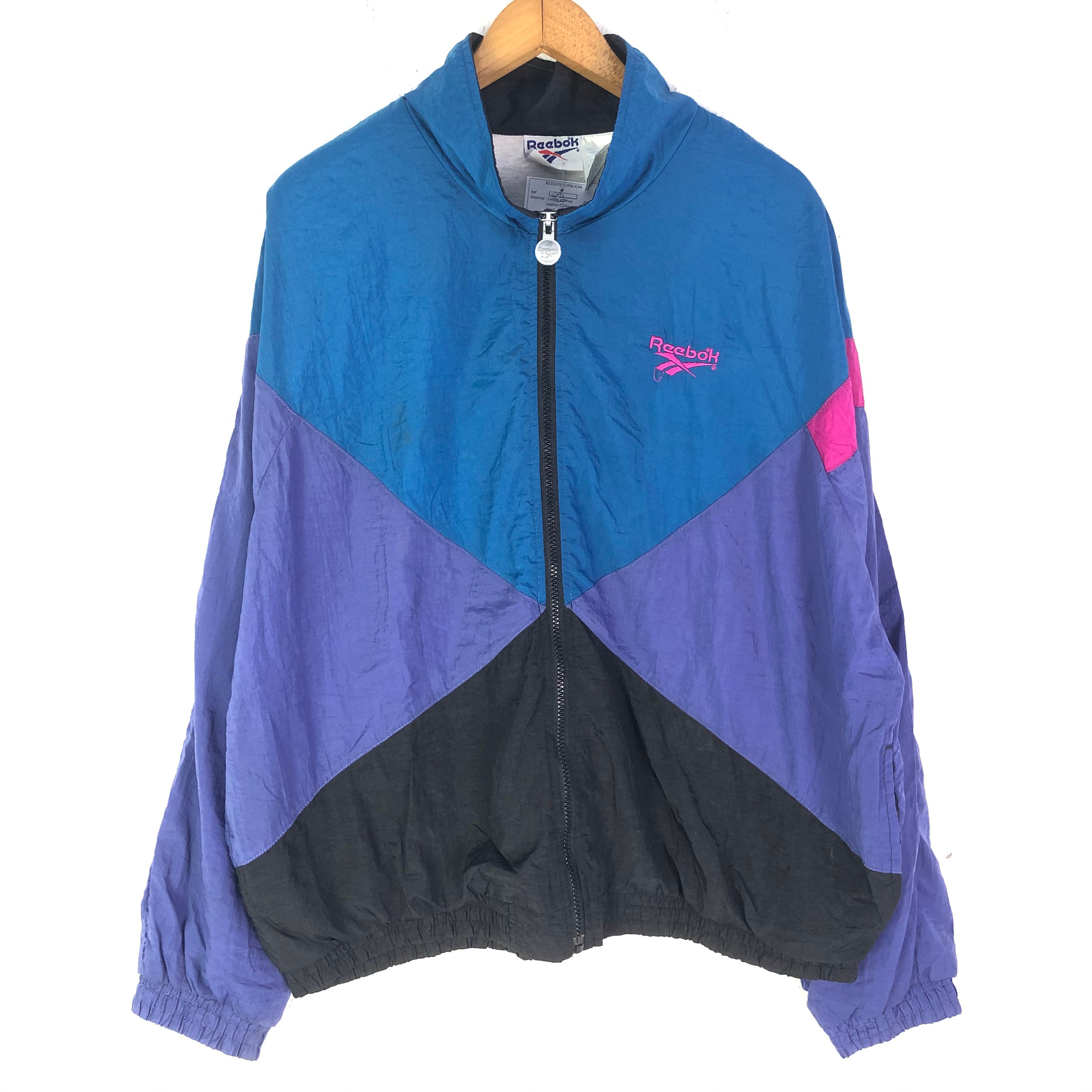 90s REEBOK Windbreaker Jacket Track Top Sportswear Etsy España