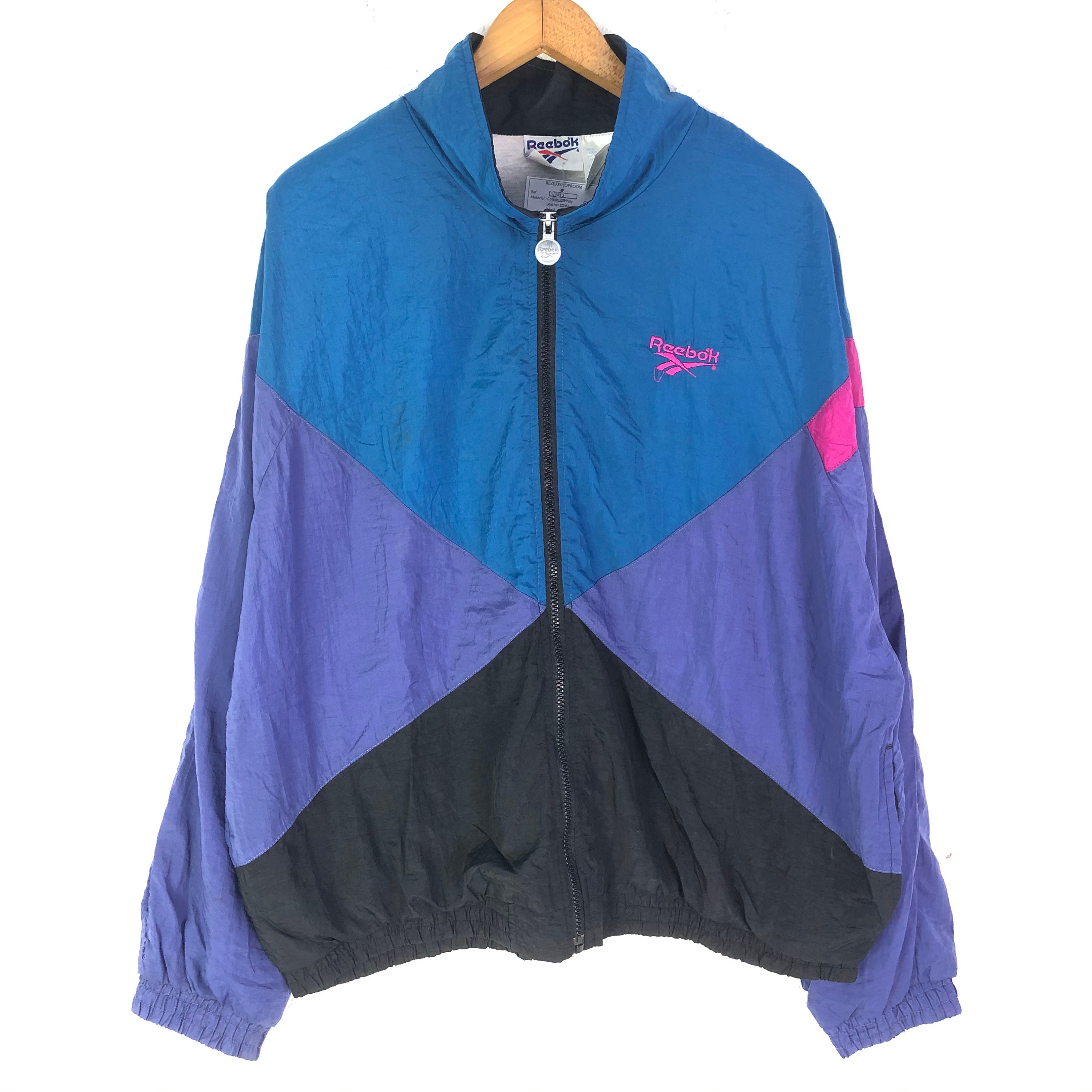 Carrera Paciencia taller Vintage 90s REEBOK Windbreaker Jacket Track Top Sportswear - Etsy España