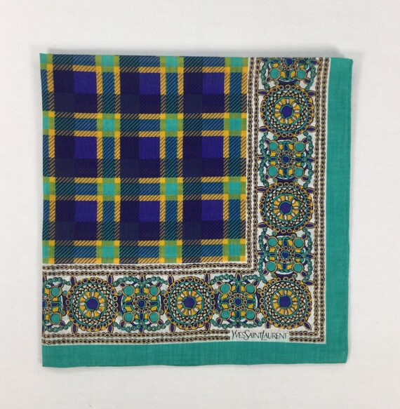 Vintage Yves saint laurent Handkerchief Ysl Necke… - image 4