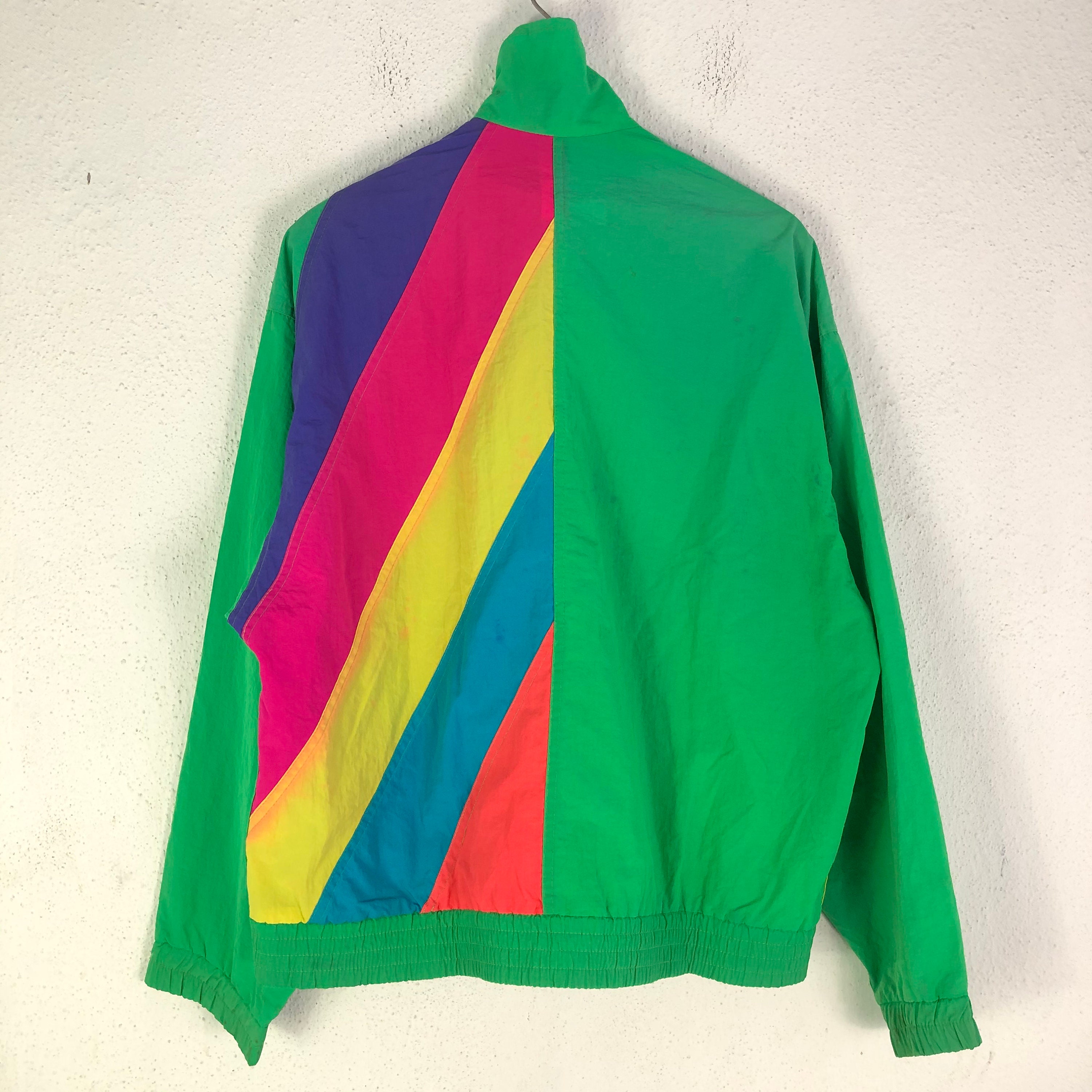 Vintage JAM'S WORLD Windbreaker Jacket Colour Block