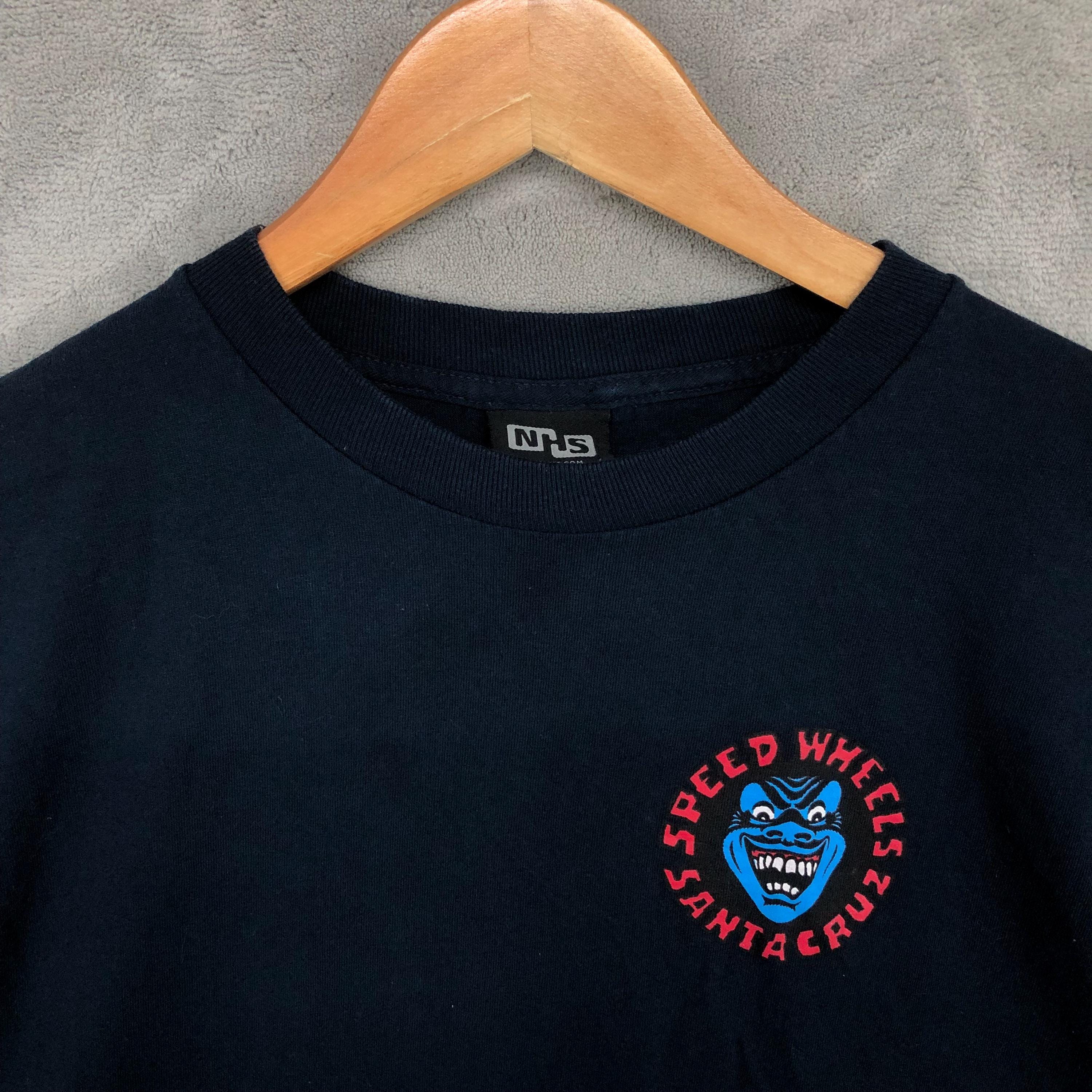 Vintage Santa Cruz Speed Wheels T-shirt, 90s Skateboarding Tee