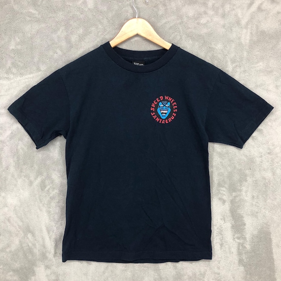Vintage Santa Cruz Speed Wheels T-shirt, 90s Skateboarding Tee
