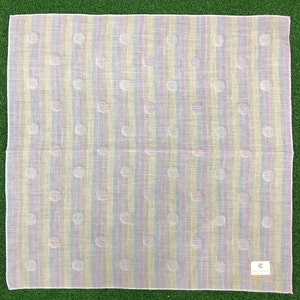 Vintage Richard Clayderman Polka Dot Handkerchief Neckerchief Pocket Square  Designer Hanky Classic Elegant Stylish Luxury Gifts